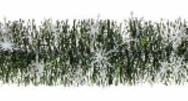 Guirlande flocons de neige en plastique coloris vert antique et blanc Ø 90 mm - 2 m