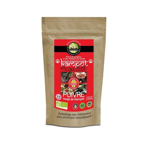 Recharge poivre rouge bio de kampot biopartenaire 100g