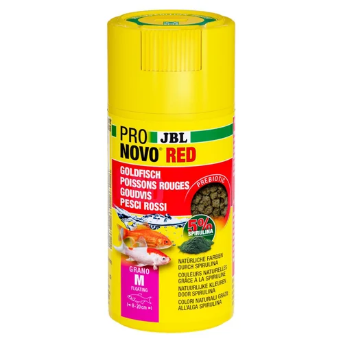 Aliment en granules pour poisons rouges JBL Pronovo red grano M – 100 ml
