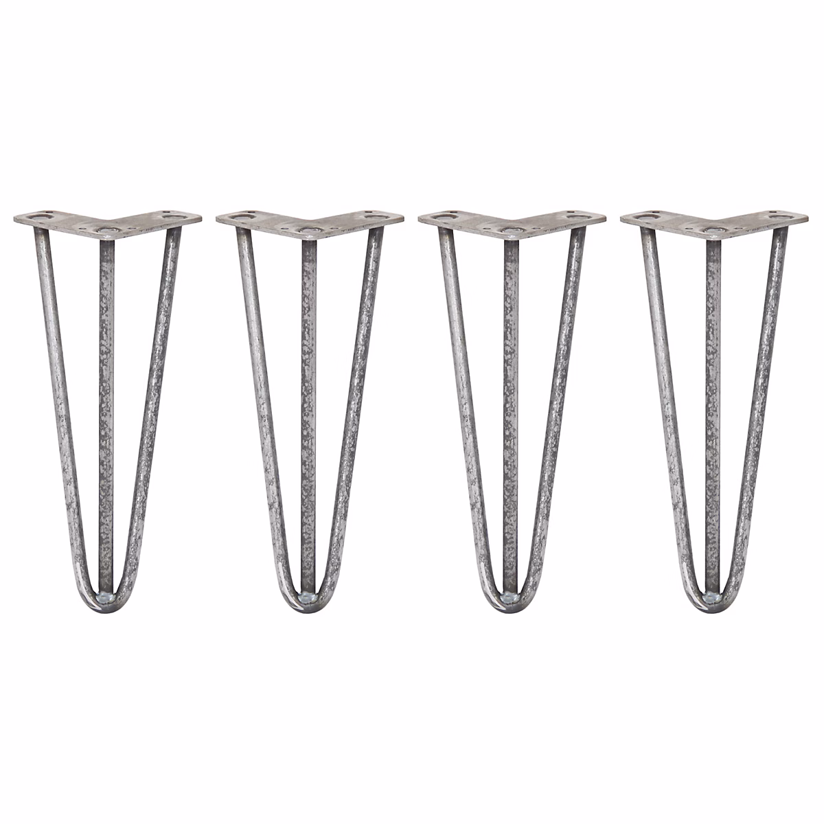 4 Pieds de Table en Epingle à Cheveux – 30 | 5cm | 3 Tiges | 12mm