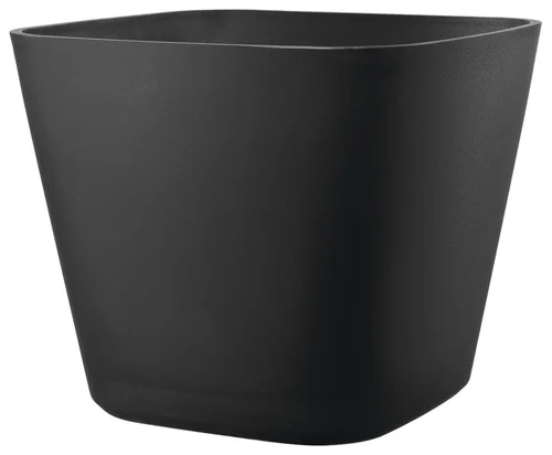 Pot en plastique injecté coloris gris Deroma Origin Quadro anthracite - 38 x 38 x 32 cm