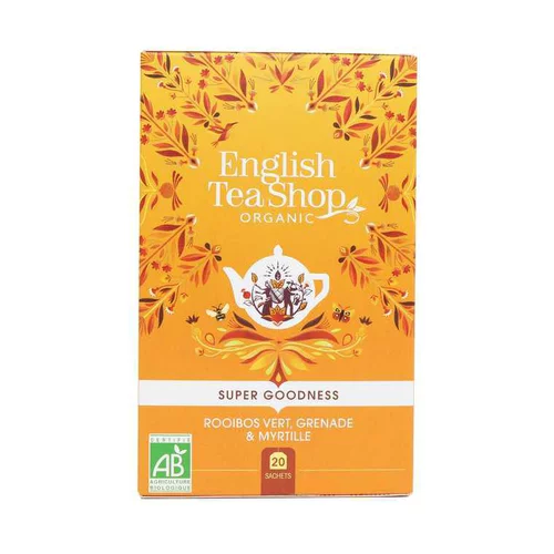 Rooibos vert, grenade et myrtille bio English Tea Shop - 20 sachets