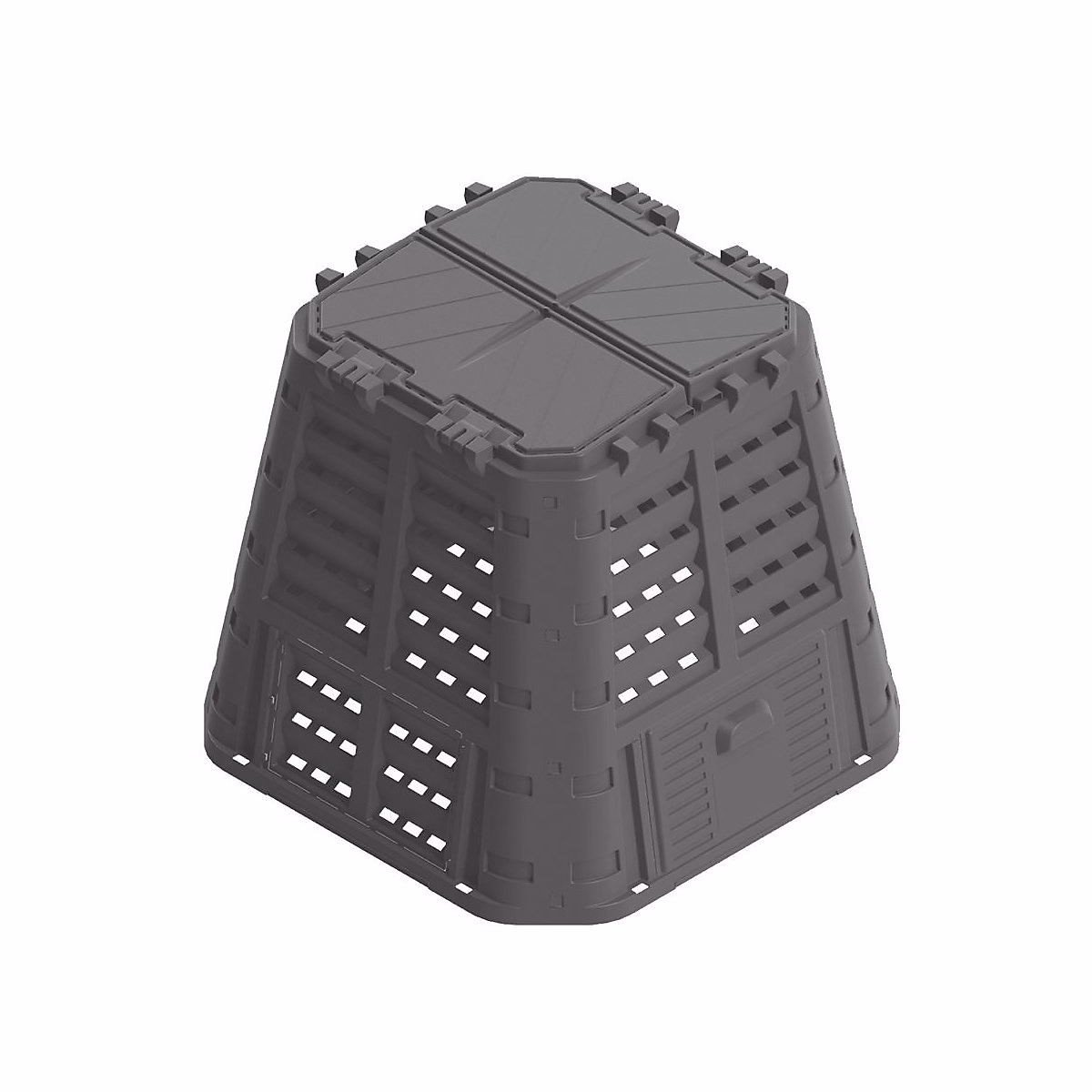 Composteur de jardin 480 Litres 93 – 3 x 93, 3 x H80 cm KOMPOBOX BRIXO