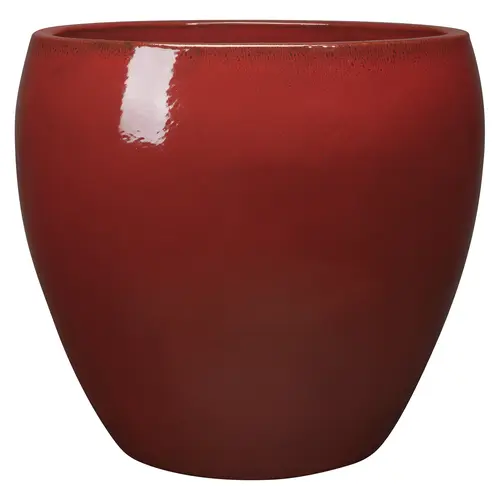 Pot Guardians Karanda coloris rouge en terre cuite émaillée - 40 x 40 x 40 cm