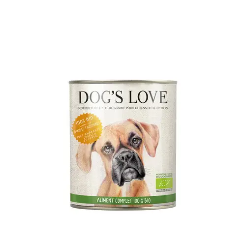 Pâtée pour chien à la dinde bio - boite de 800 g