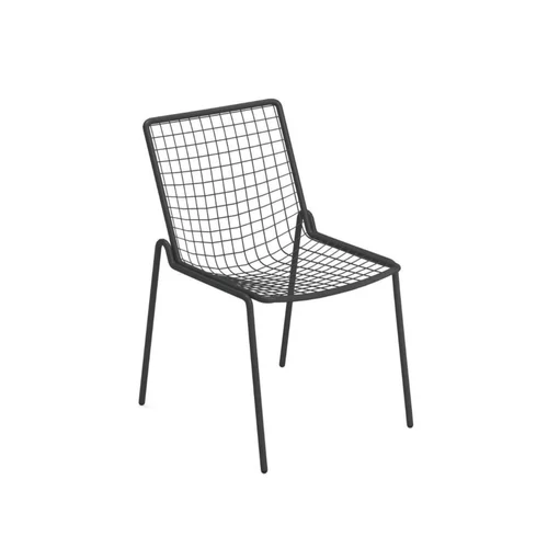 Chaise coloris orange en acier Rio R50 - 53,5 x 61,5 x 83,5 cm