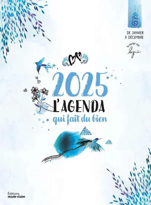 Agenda "2025 l’agenda qui fait du bien" aux Éditions Marie Claire