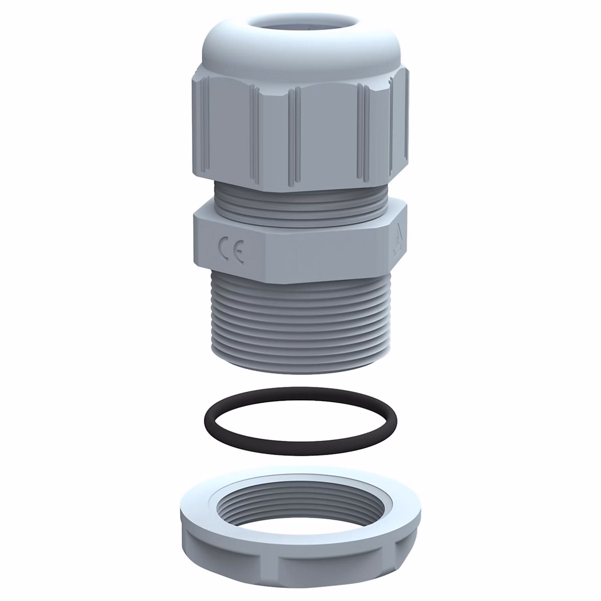 098007 Presse étoupe Plastique M40 Legrand – Câble Diamètre 22 à 32mm | Gris Ral 7001 | Filetage Iso | étanche Ip68