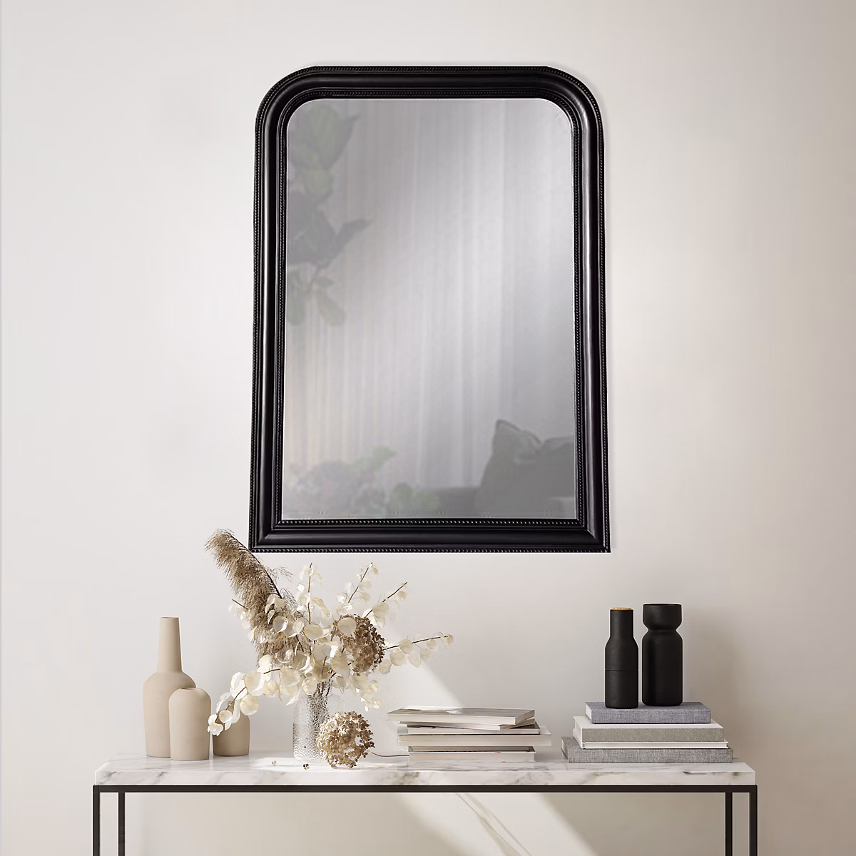 Miroir mural arche noir encadré 70 × 100 Norasia Daris