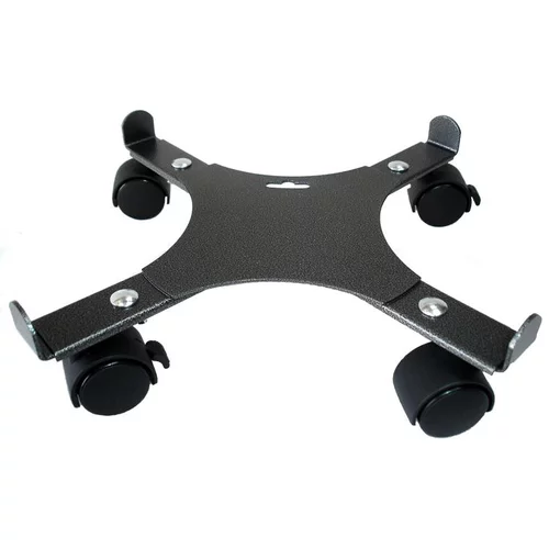 Support 4 roulettes extensible gris martelé 34 à 51 cm