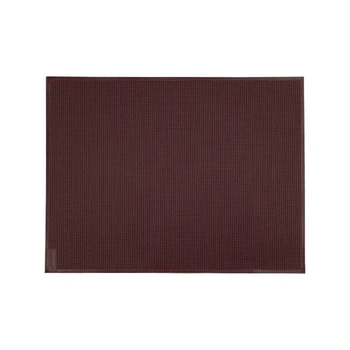 Set de table en toile technique coloris cerise noire - 45 x 34 cm