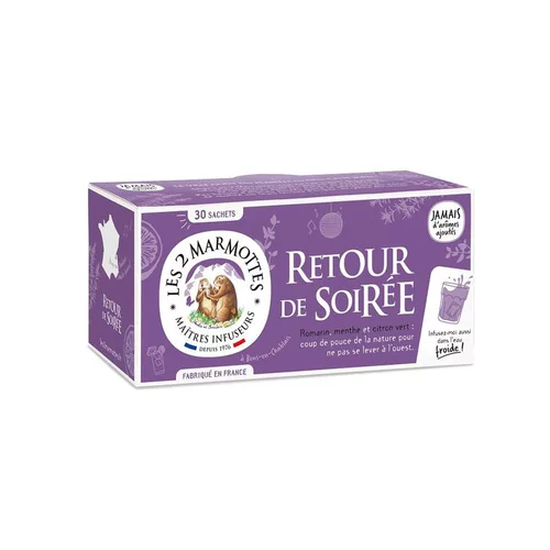 Infusion retour de soirée bio Les 2 Marmottes - 42 g