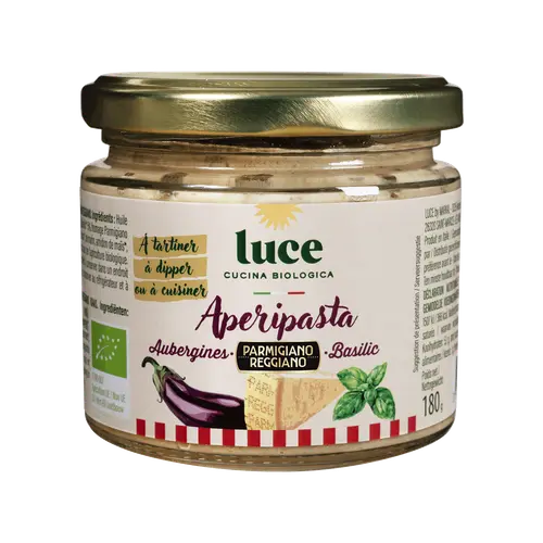 Sauce bio Apéripasta aubergine basilic parmesan Luce - 180 g
