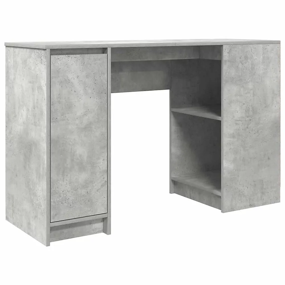 Bureau gris béton 120 × 42 × 76 cm bois d'ingénierie vidaXL