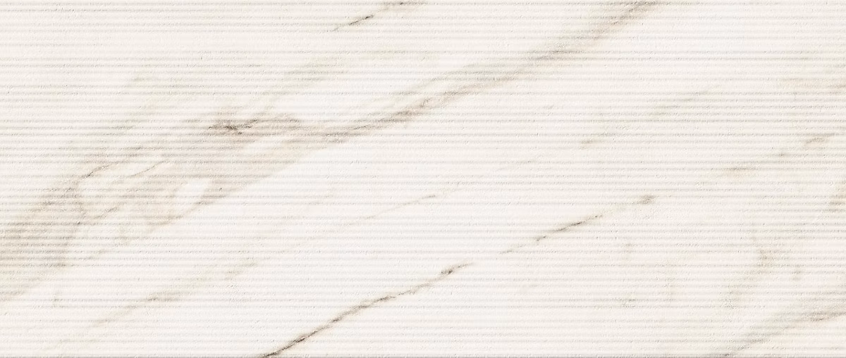 Carrelage effet Marbre 3D Blanc Calacatta Sublime Claw 120x50x0 – 85 cm Mat Venerio | Mur intérieur (vendu par carton de 1 | 8 m²) | R