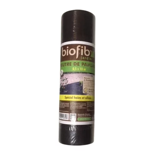 Paillage Biofib'jardin noir 0,5 x 10 m