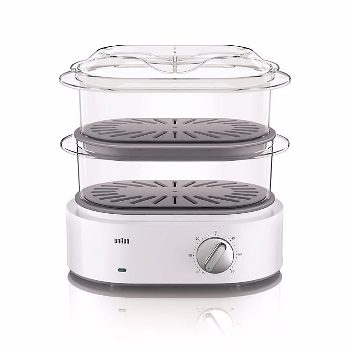 Cuiseur vapeur BRAUN Identity Collection FS5100WH | Blanc – 850W – 3.1L – Turbo vapeur – Cuiseur à œufs