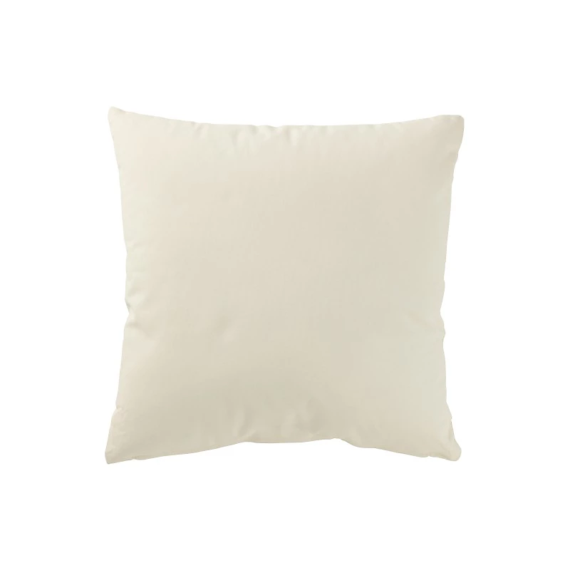 Coussin de Noël carré en coton blanc 45 × 45 × 12 cm