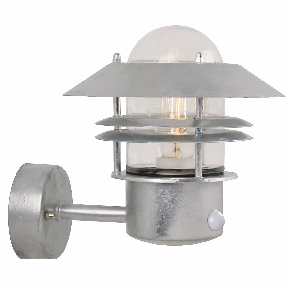 Applique murale BLOKHUS Up Sensor Acier galvanisé Acier galvanisé – H.23, IP54, E27 /Nordlux Extérieur