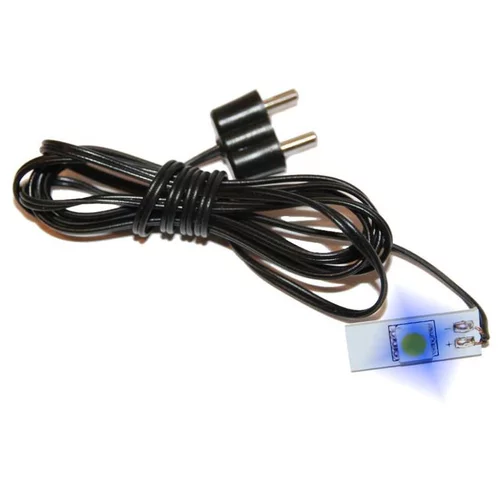 Ruban de LED avec 1 Lumière Bleue 10x1x17 cm Noir