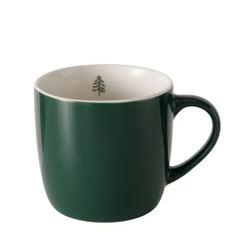 Tasse jumbo verte en céramique Anina - Ø 9,5 x 9 cm