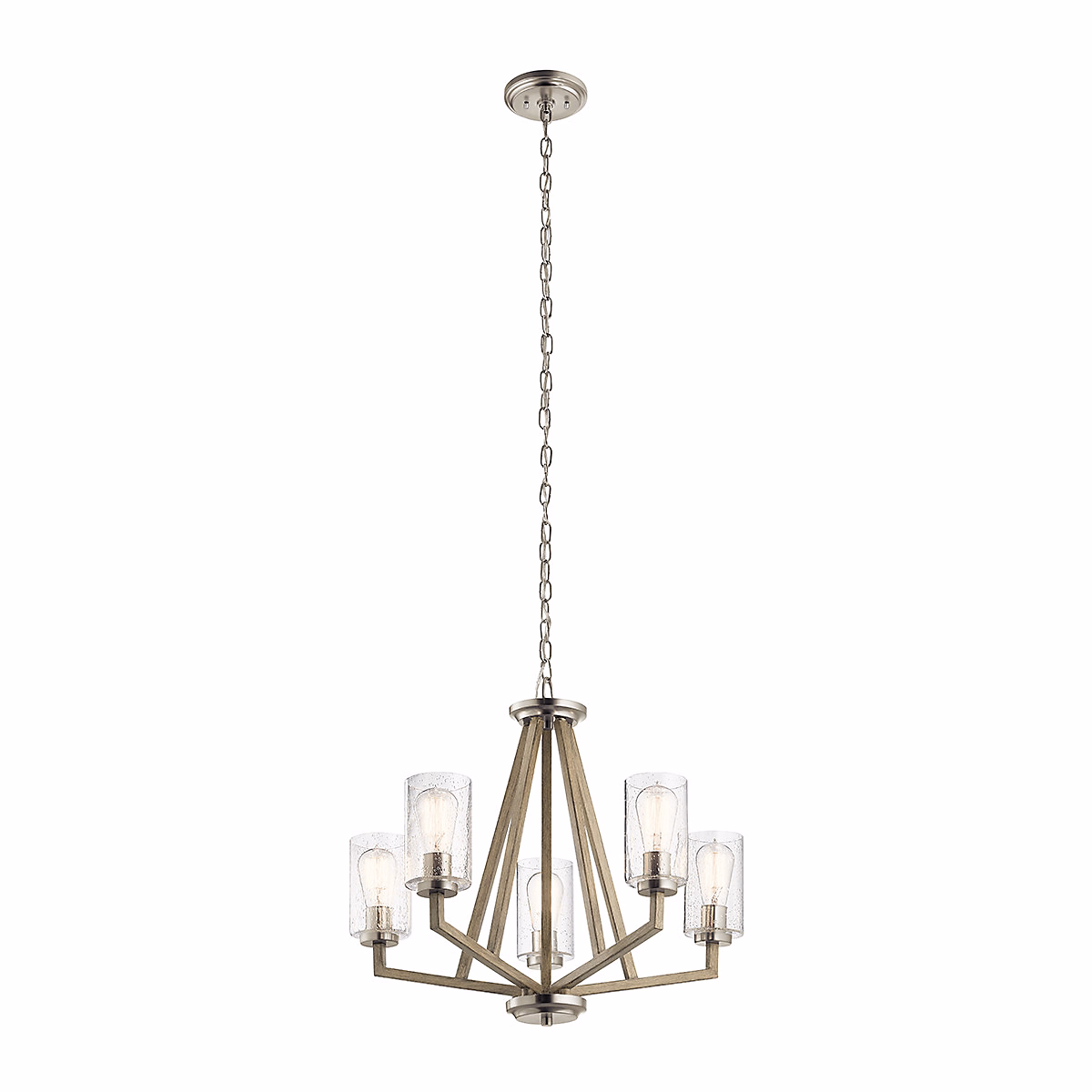 Luminaire et éclairage intérieur – Elstead Kichler Deryn Plafonnier suspendu à bras multiples gris antique vieilli
