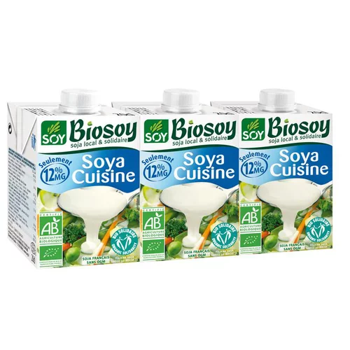 Soya Cuisine Nature bio 20 cl - lot de 3