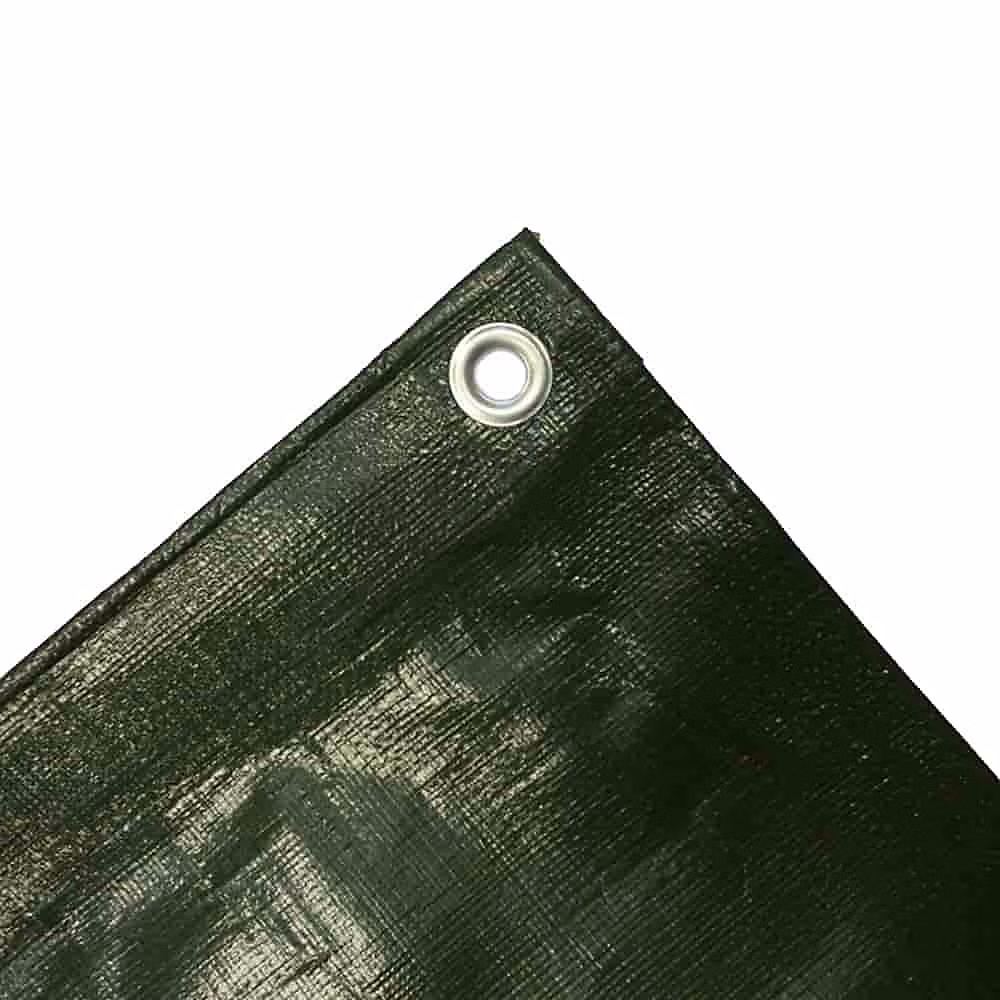 Bâche de protection 280 g/m – bâche étanche verte et résistante | 6x10 (60m)