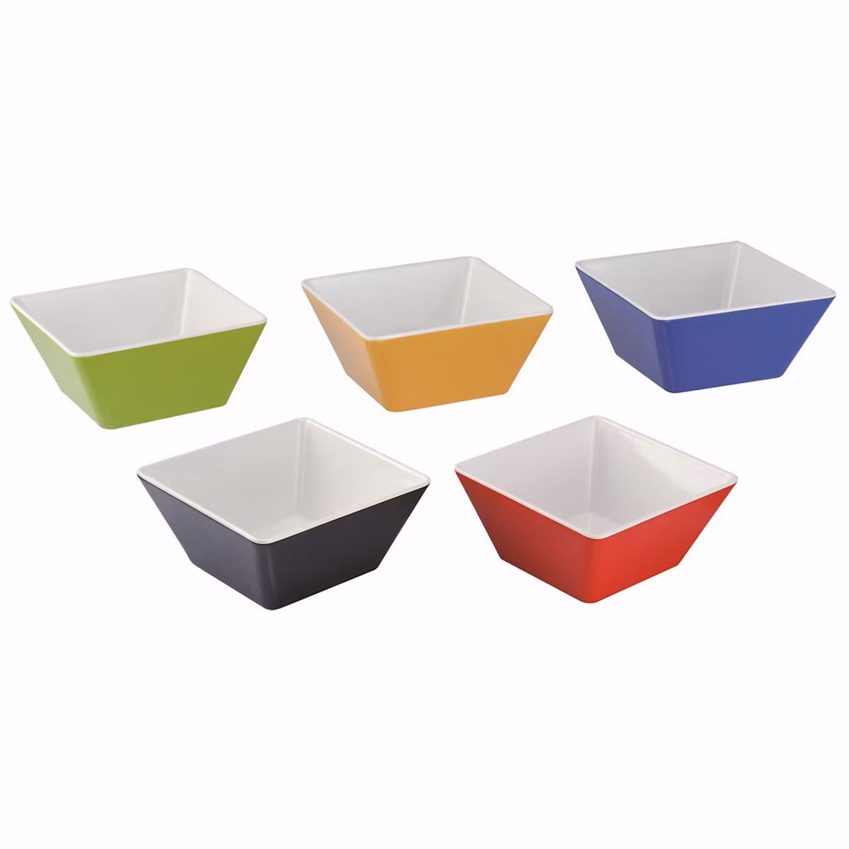 Bol Carré à Sauce en Mélamine 24 × 24 cm – Pujadas, Rouge, l24- L0.1- P24- h10- Mélaminé