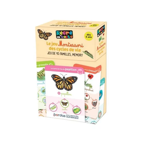 Jeu de cartes Récré en boîte "Cycles de vie"