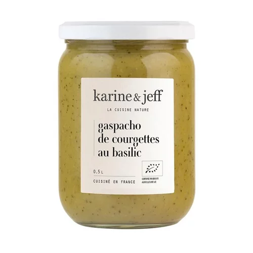 Gaspacho de courgettes et basilic bio Bonh- k&j - 50 cl