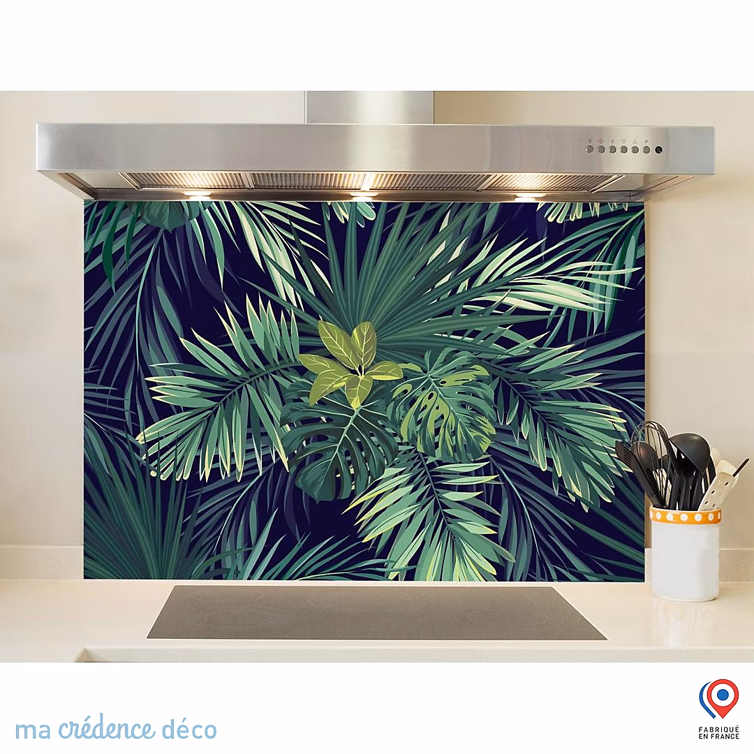 Crédence cuisine fond de hotte Végétation | Alu composite – L 70 cm x H 60 cm – MaCrédenceDéco