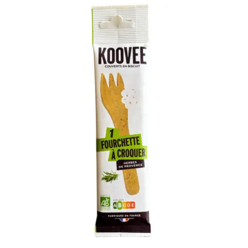 Fourchette à croquer bio aux herbes Koovee