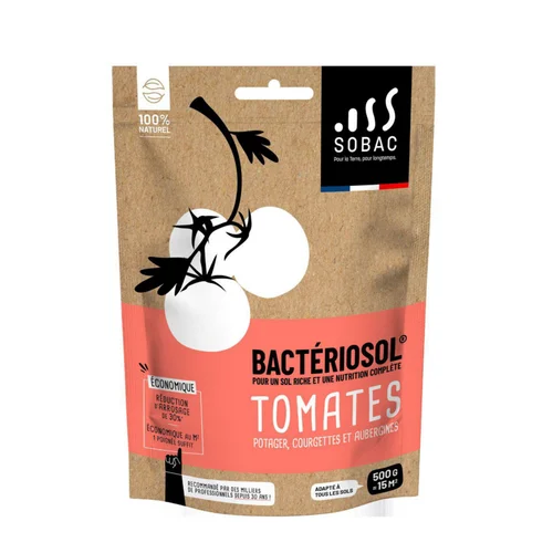 Bactériosol tomates, courgettes, aubergines 100 % naturel Sobac - 500 g