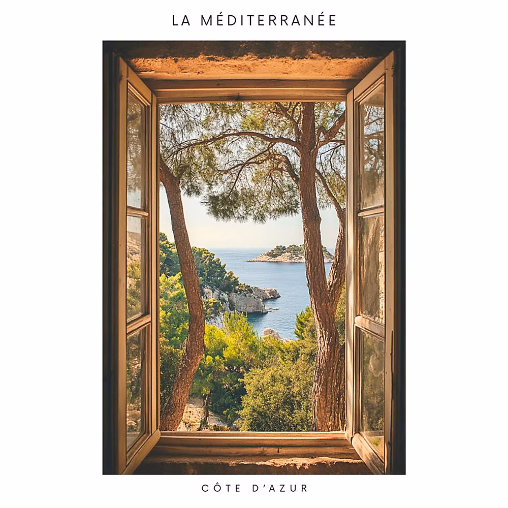 Affiche – Méditerranée Sud de la France | Posters de nos Régions | Format A4 | Moyen 29 | 7cm x 21cm