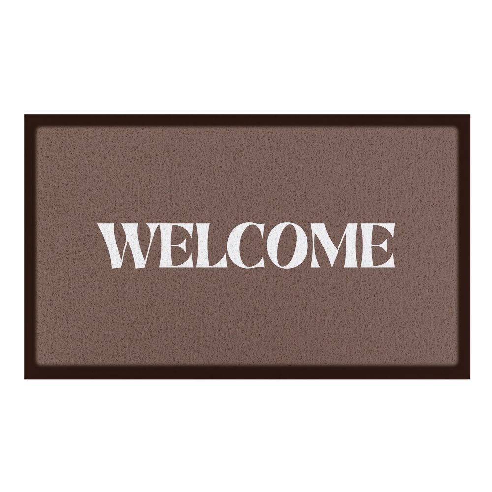 Paillasson Brun Chocolat Welcome (70 x 40 cm) – Aménagement du jardin