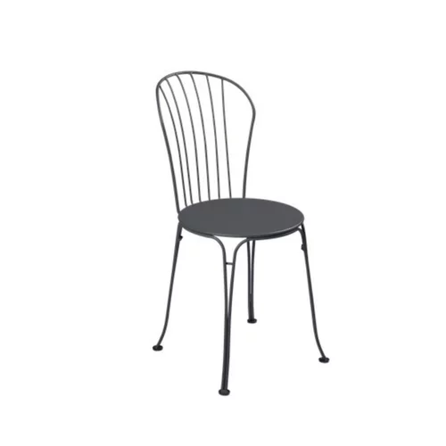 Chaise en acier coloris carbone Opéra Fermob - 96 cm