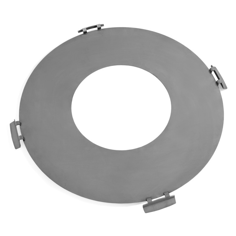 Plaque en acier inox pour Brasero 78 cm avec 4 poignées - Réf 222407