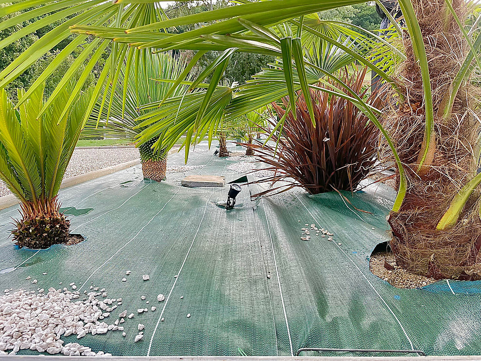 Bache Geotextile Toile de paillage Longueur 20m Largeur 4 – 15m Couleur Vert 130g m2 Grande Largeur 4M très épaisse ZENLYS