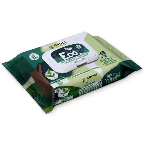 Lingettes pour chien et chat Croci eco tea&chlor - x 30