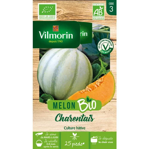 Graines de melon charentais bio Vilmorin - graines à semer