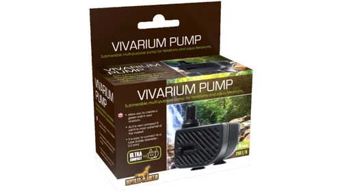 Pompe cascade pour terrarium ou aqua-terrarium coloris noir Reptile Planet Vivarium Pump 4W 280 L/H - 4,2 x 3 x 4,6 cm