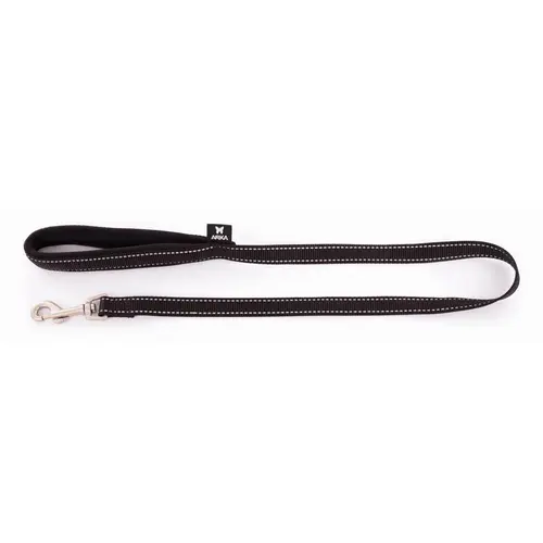 Laisse pour chien noire Martin Sellier neo+ - 200 cm