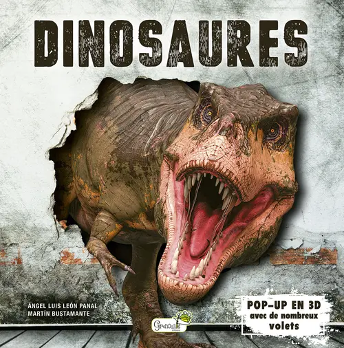Livre docu pop-up "Dinosaures" aux Éditions Grenouille