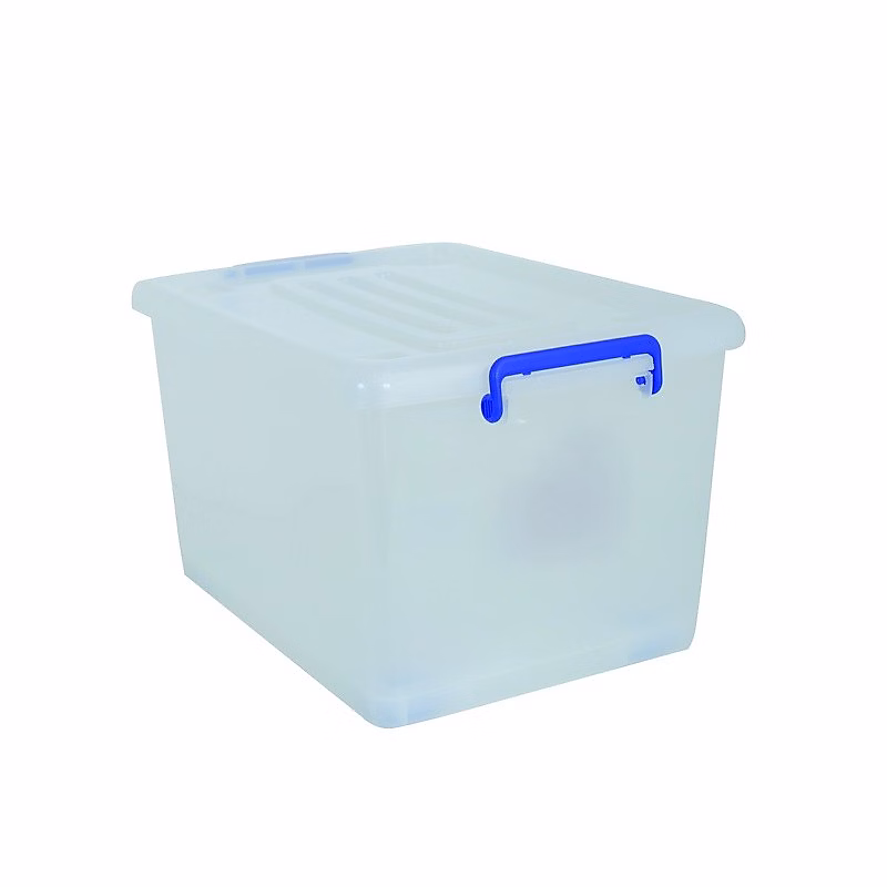 Boite de rangement avec roulettes Blanc Transparent 37L MSV – Réf. WZVLOKXKX8810369545