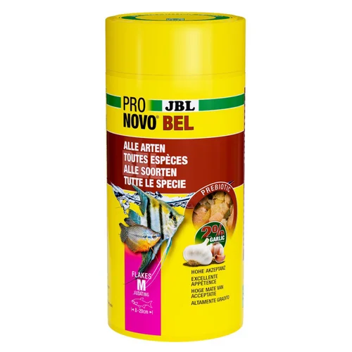 Flocons pour poissons d'aquarium JBL Pronovo Bel Flakes M - 1 L