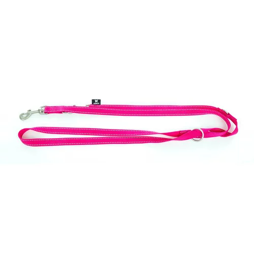 Laisse multi-positions Neo+ rose pour chien 2x200 cm