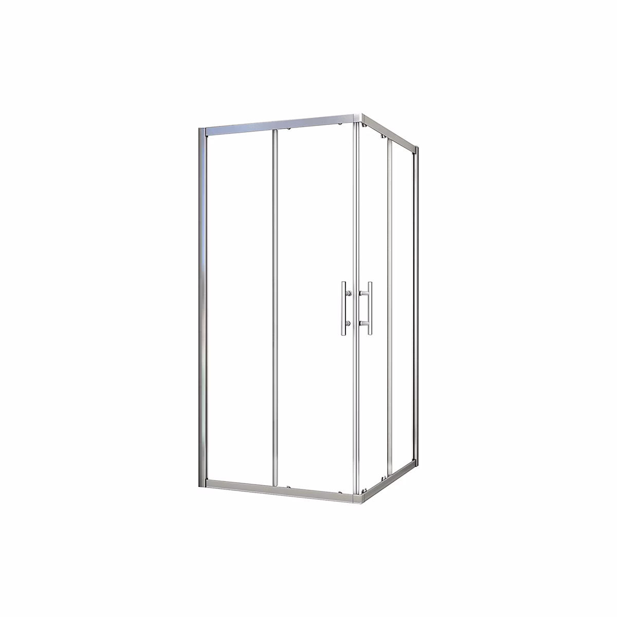 Cabine De Douche 120 × 120 × 195cm En 6mm Verre Anticalcaire Porte De Douche Coulissante L'ccès D'angle