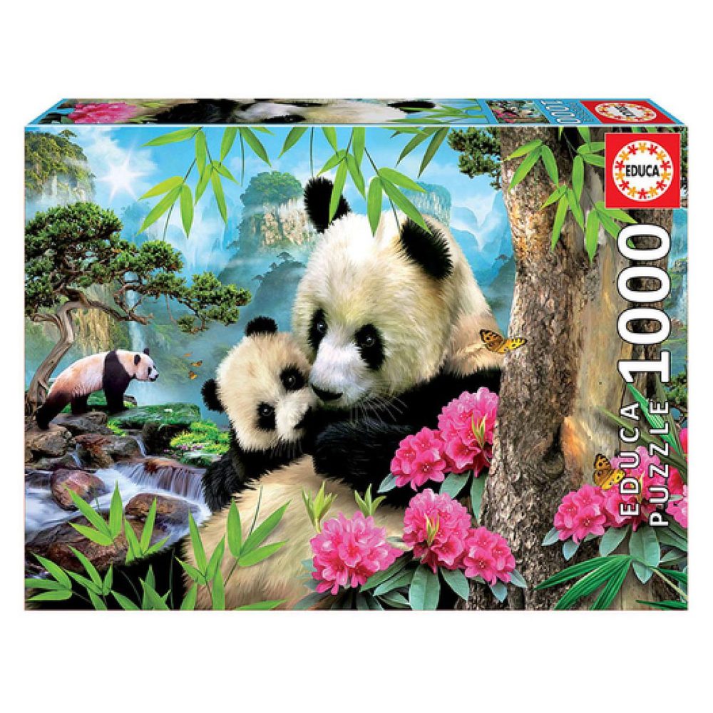 EDUCA Puzzle 1000 pcs Les Pandas