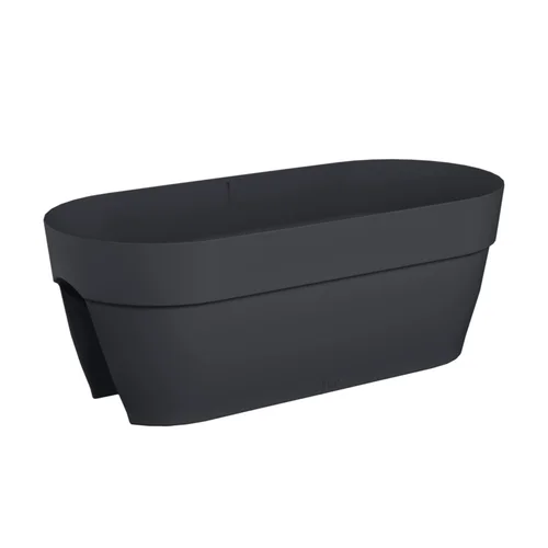 Jardinière en polypropylène anthracite Elho Vibia Campana flower bridge - 60 cm